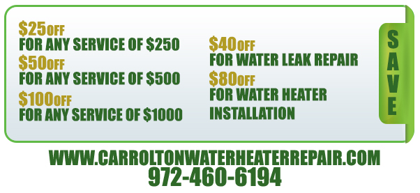 Carrolton TX Water Heater Repair
